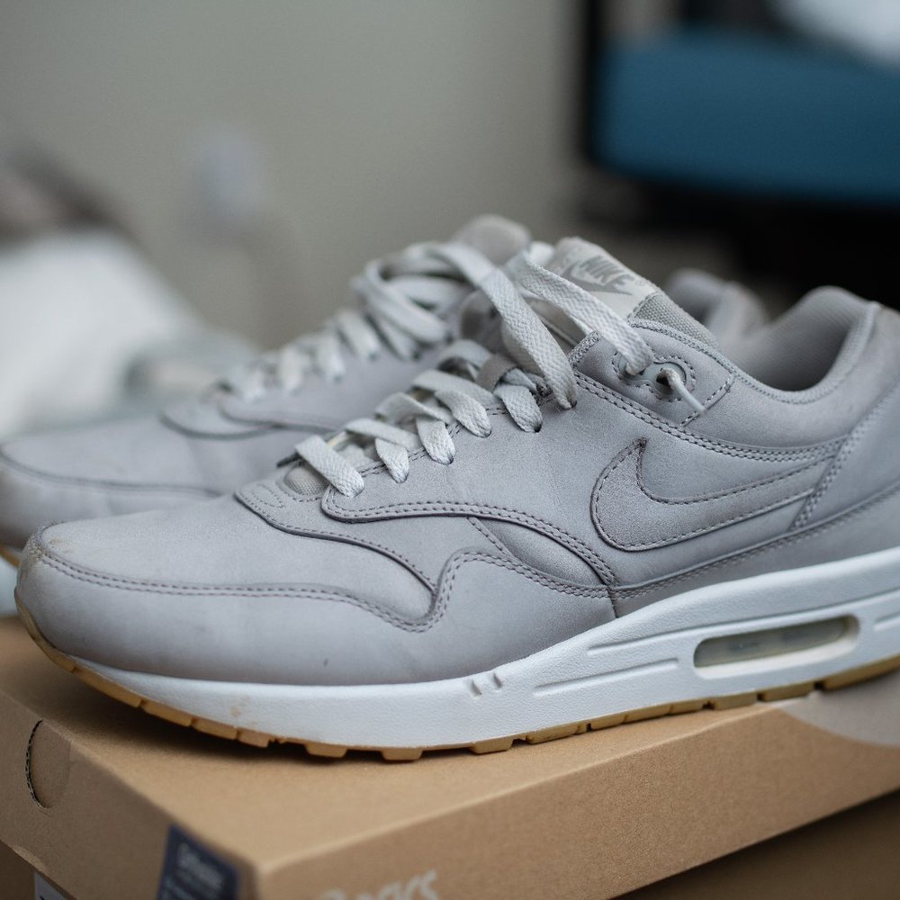 Nike Air Max 1 Grey Gum Sole Size 11